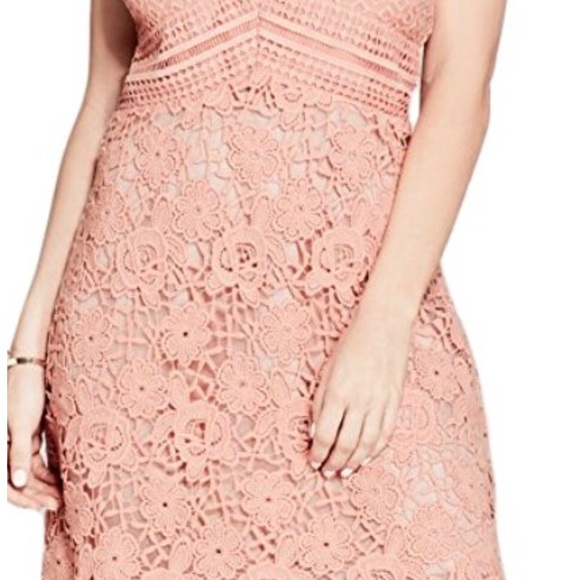 Marciano Traci Lace pink dress size 0 - Picture 3 of 5